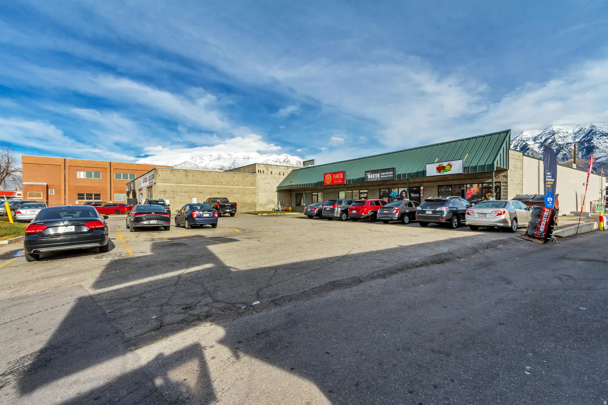 View of uncovered parking lot