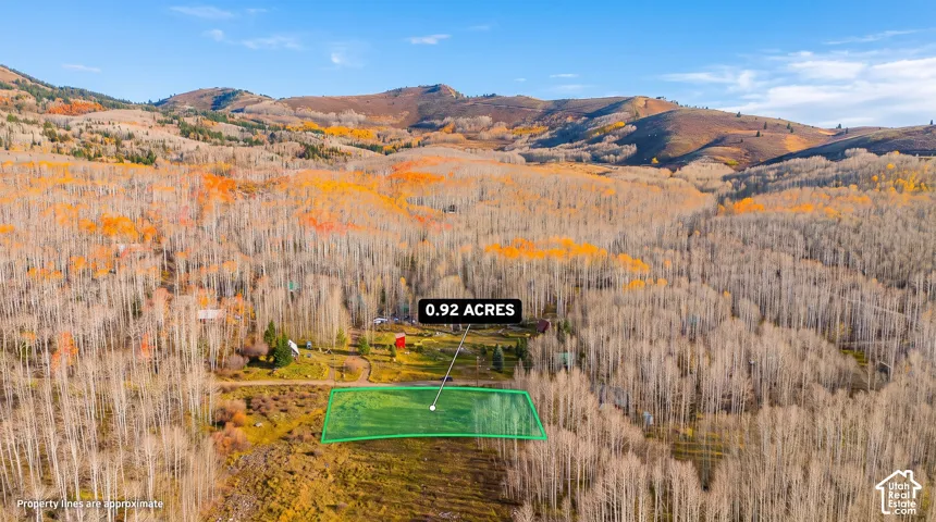 0.92 acres of land with a mountainous backdrop