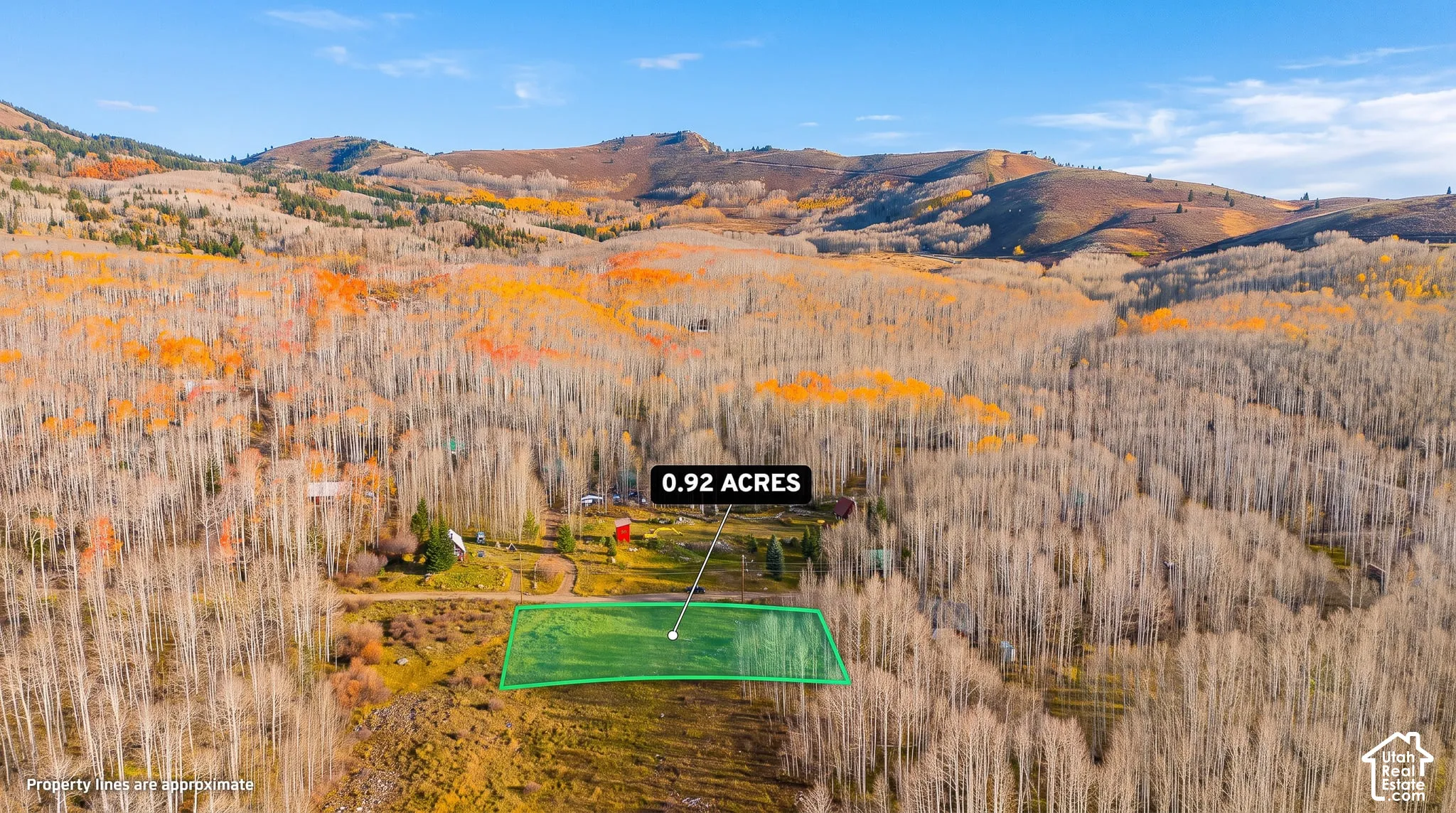0.92 acre parcel surrounded by mountainous terrain and natural landscaping