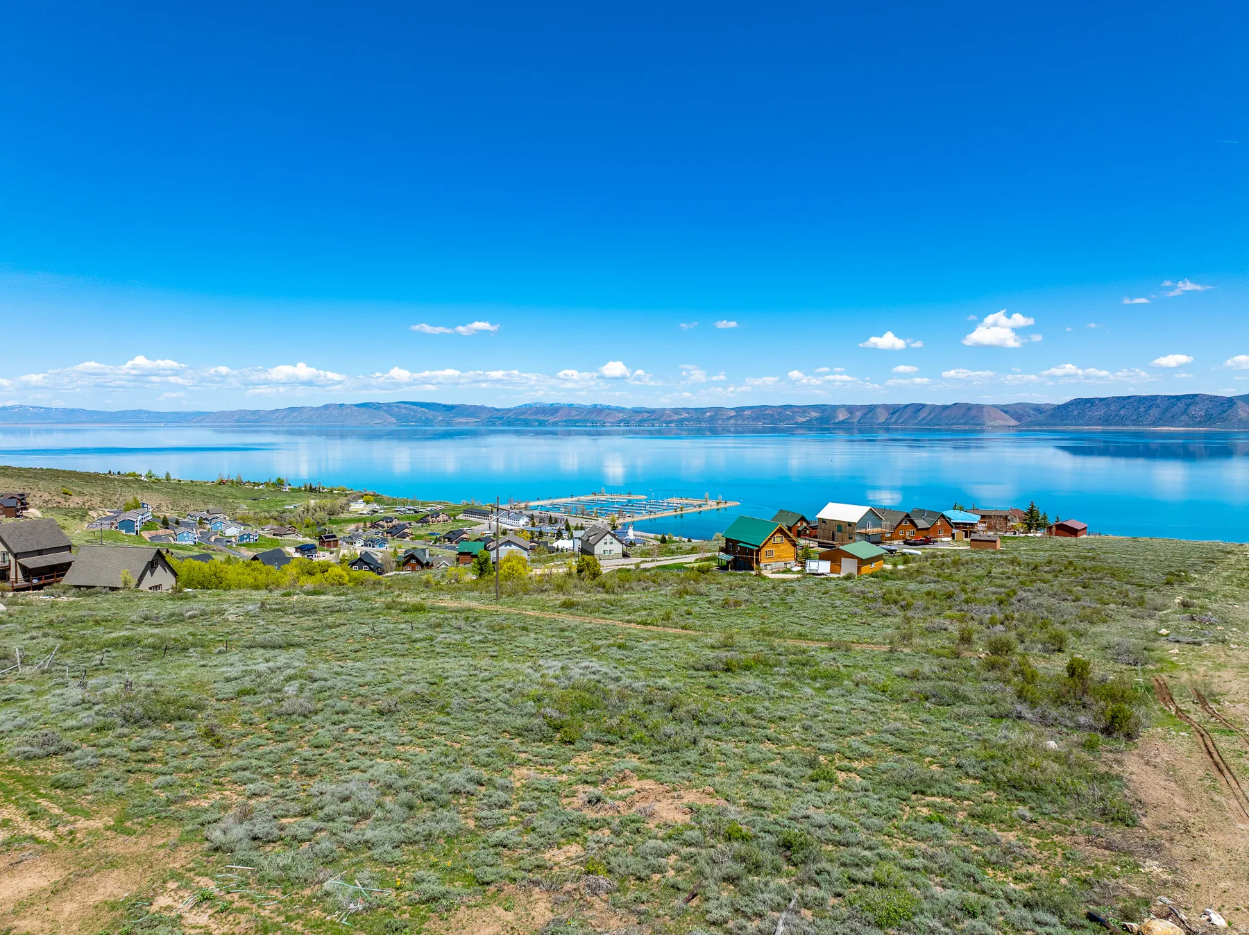 Water view featuring mountains