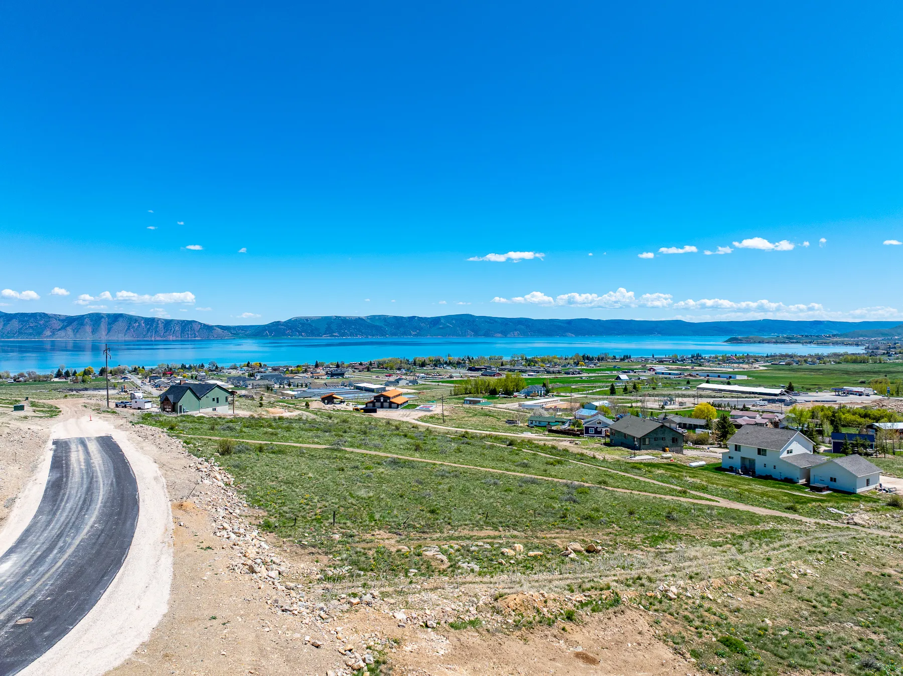 Water view with mountains