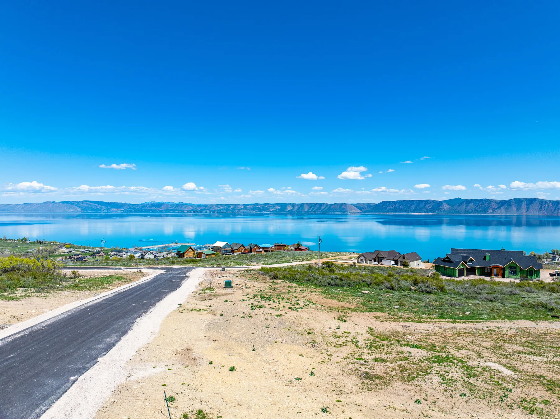 Water view featuring a mountainous background