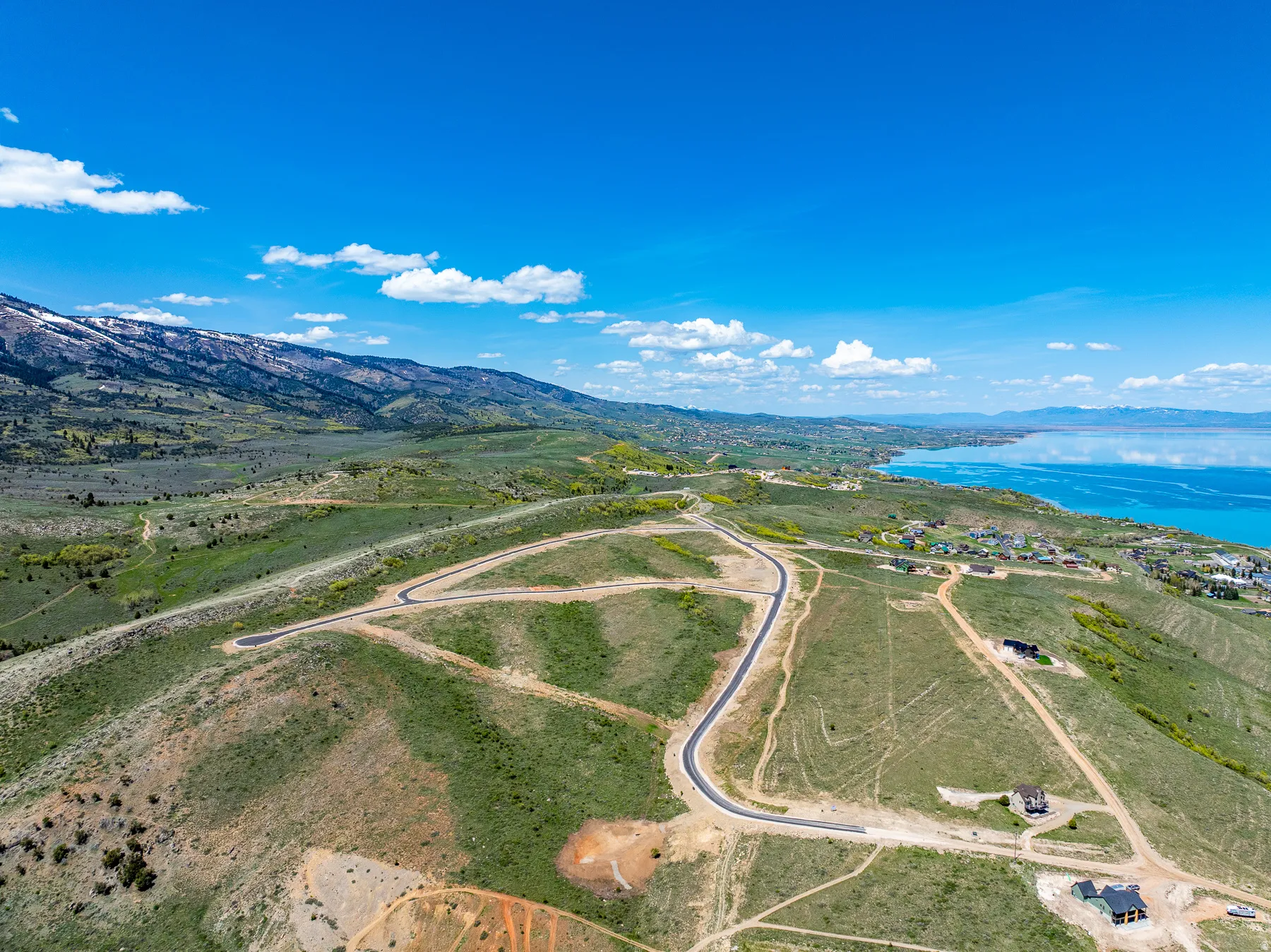 View of rural area with a water and mountain view