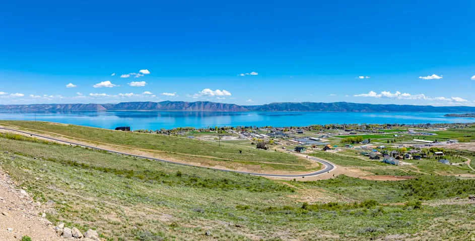 Water view with a mountain backdrop