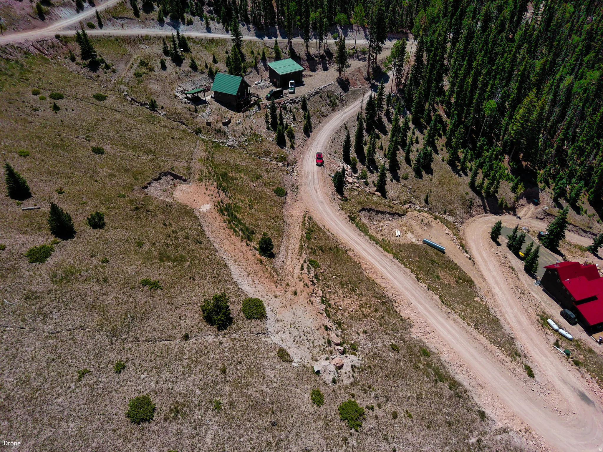 Aerial view of property's location featuring rural landscape