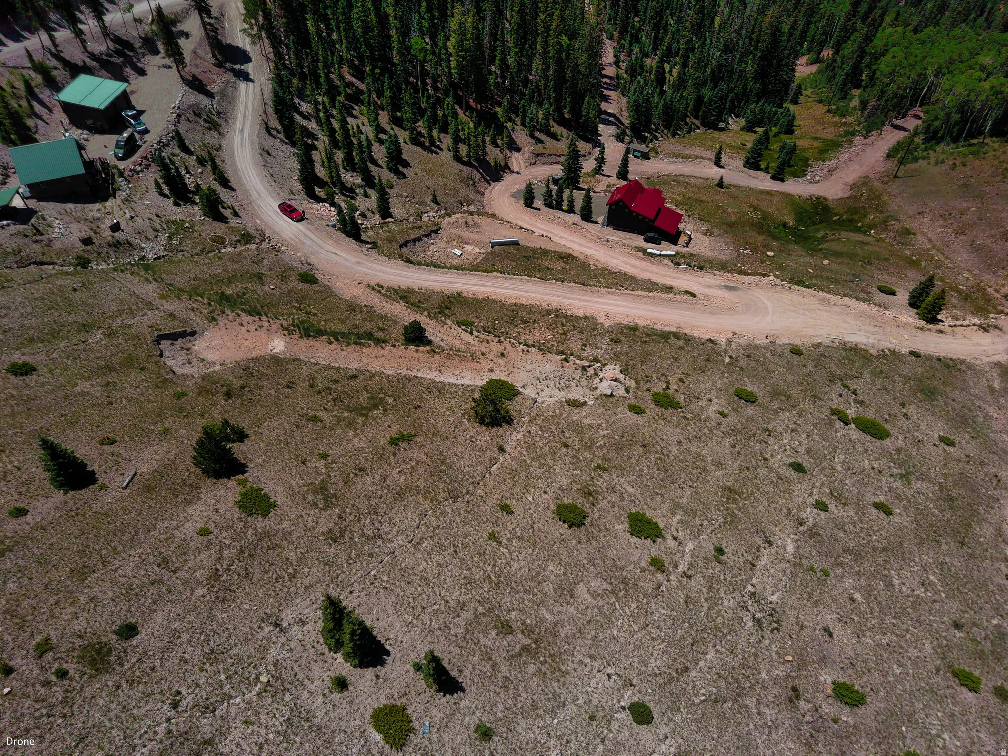 Aerial view of property's location featuring rural landscape