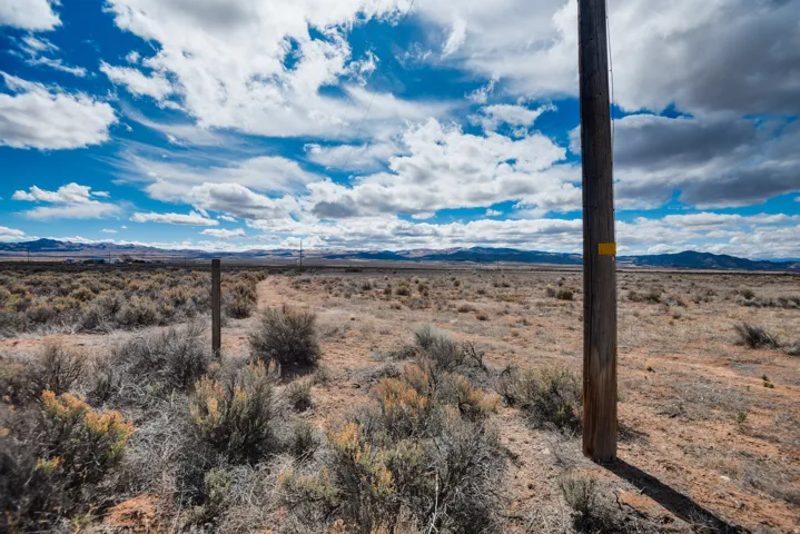 Mountain view with rural landscape and a desert landscape