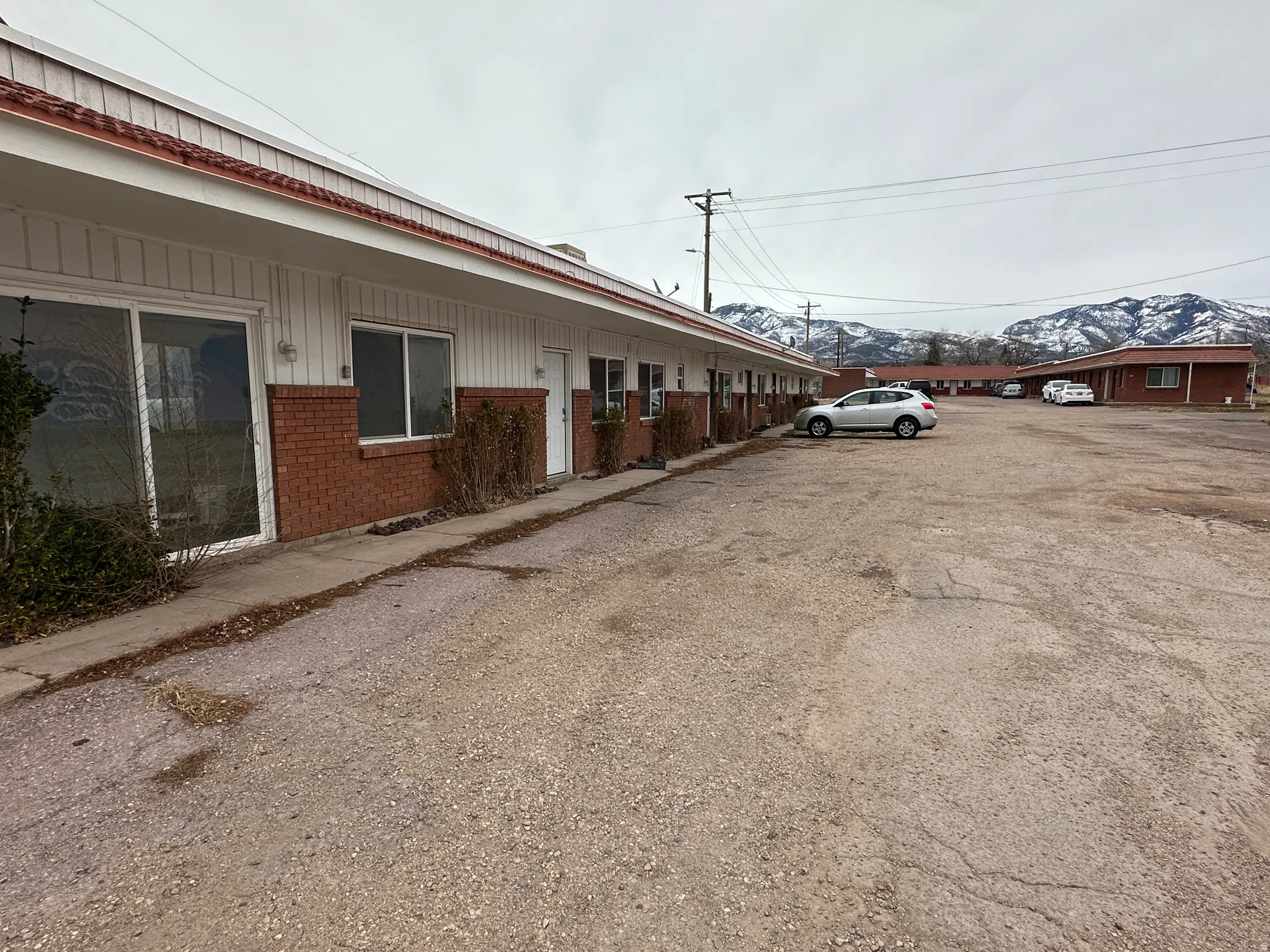 View of uncovered parking lot