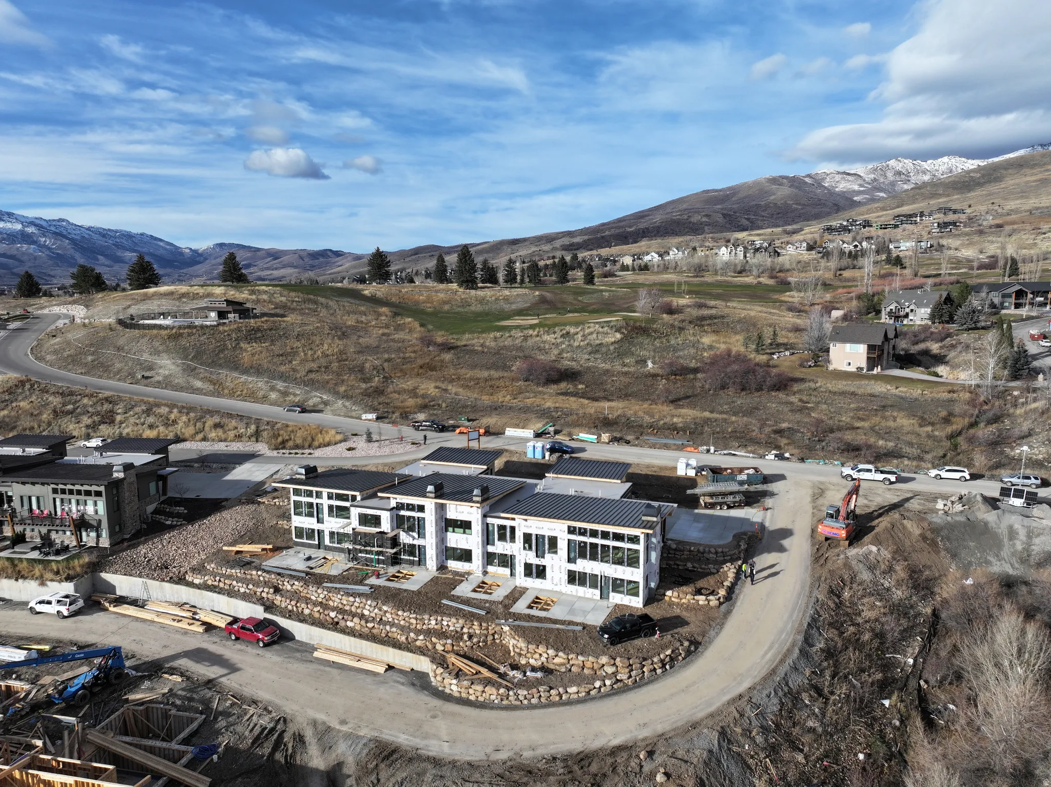 Drone views of The Ridge and Wolf Creek area and golf course.