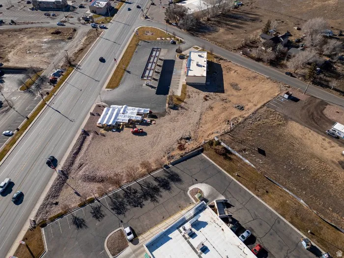 Aerial view of property's location