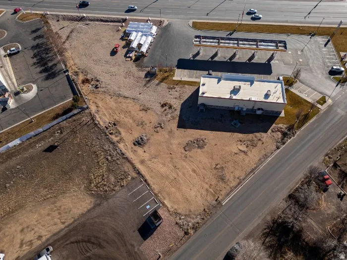 Aerial view of property and surrounding area