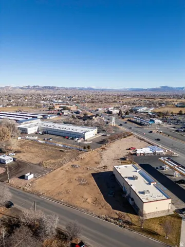 Drone / aerial view of industrial structures