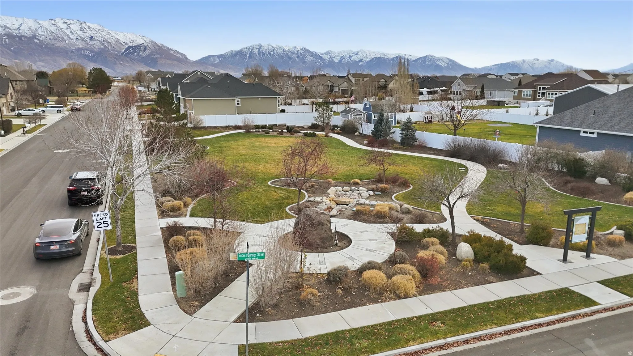 View of community park right next to the property