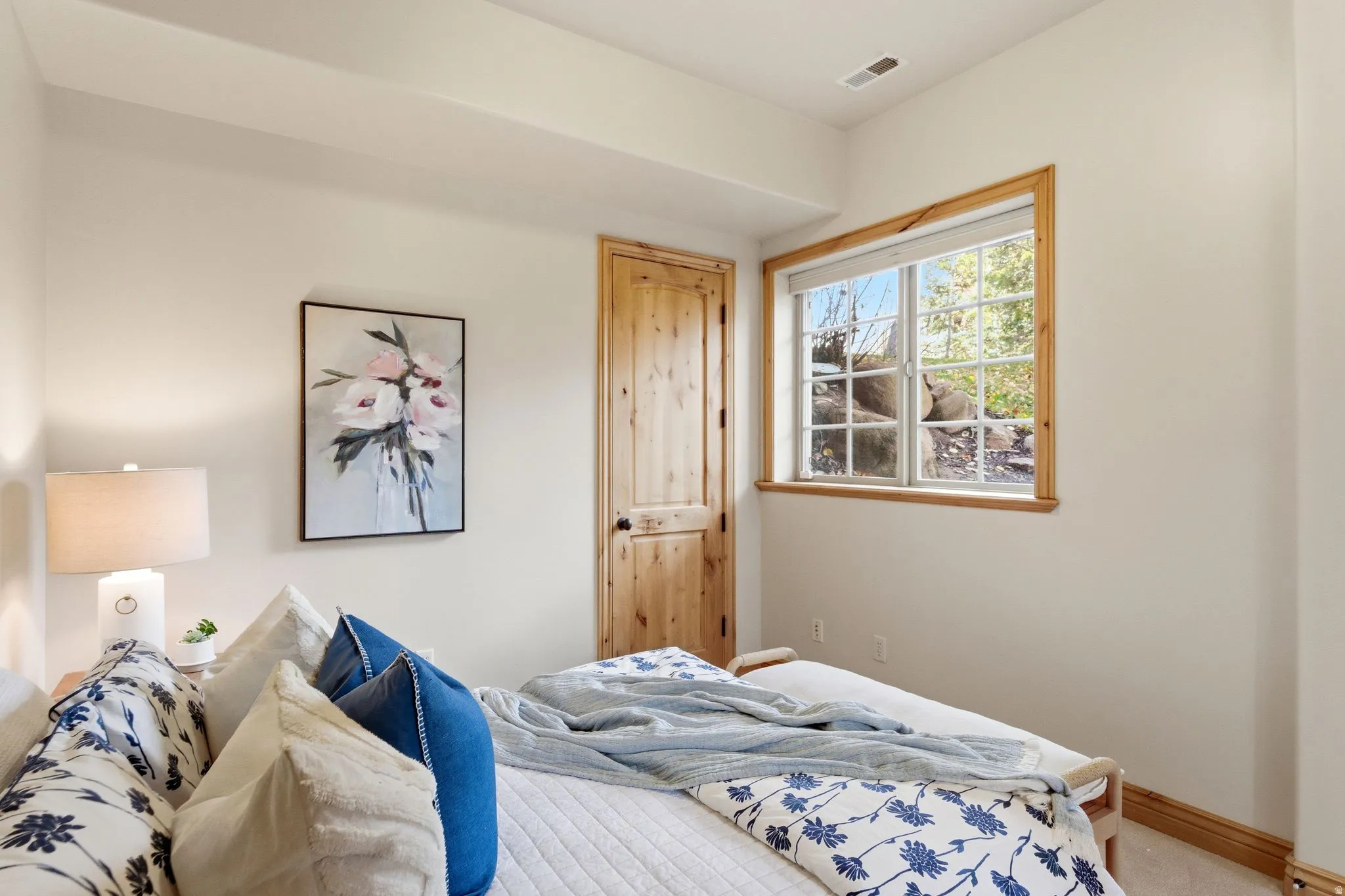 Bedroom with baseboards
