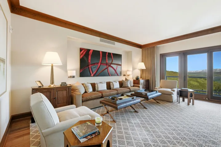 Living room with baseboards