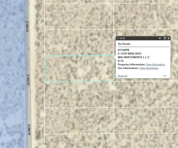 Map / location with property boundaries highlighted