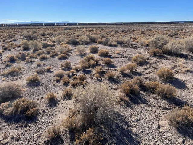 Overview of rural landscape with a desert landscape