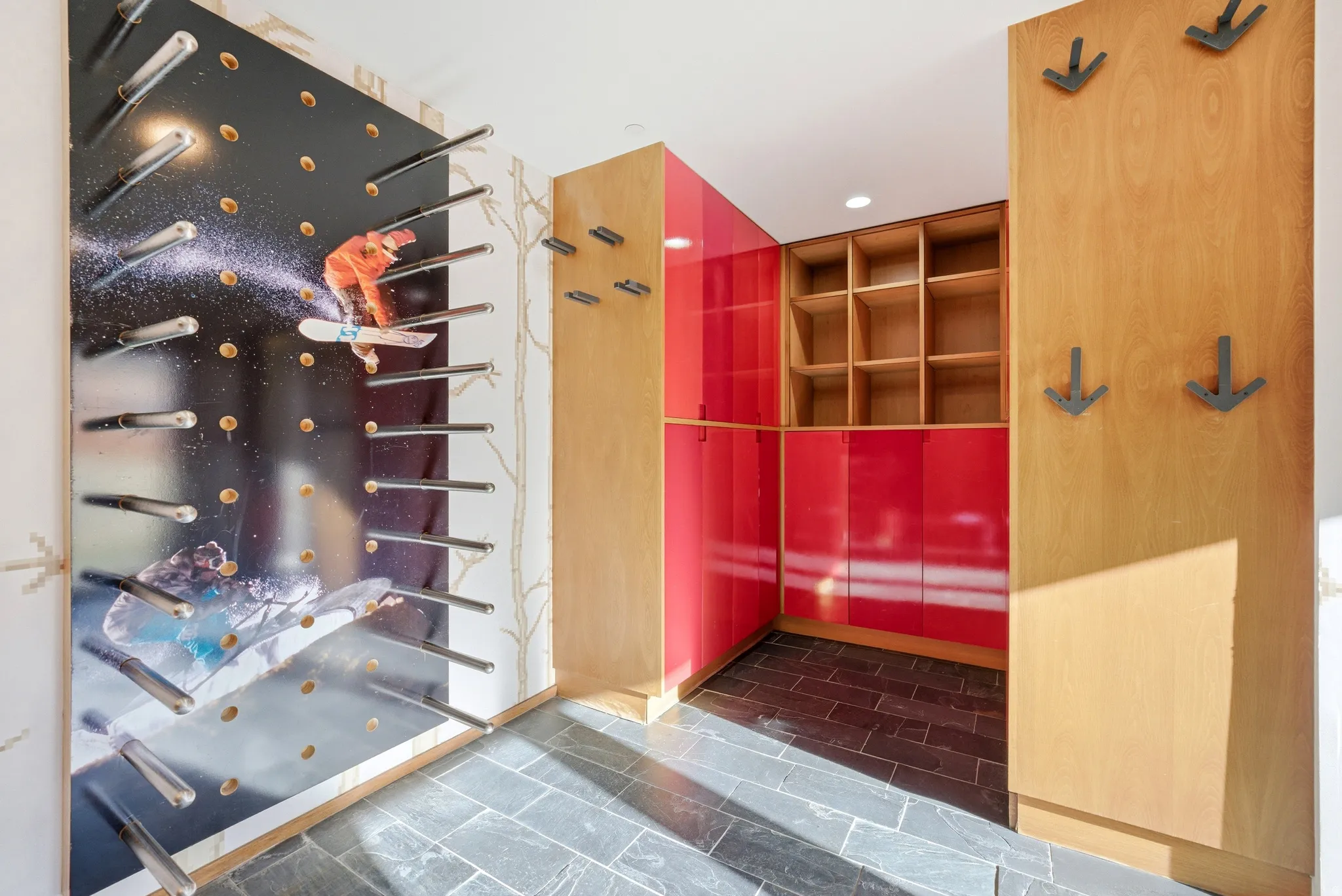 Interior space featuring recessed lighting