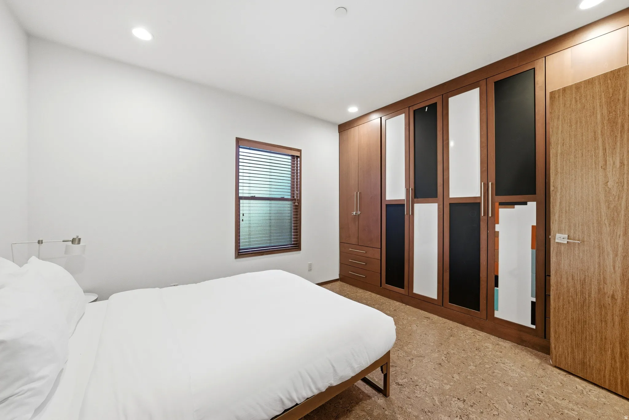 Bedroom featuring recessed lighting