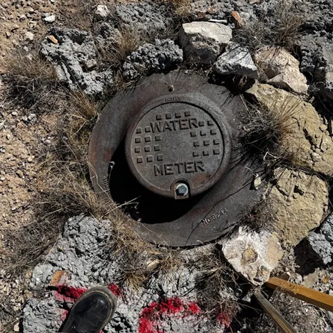 there are water meters all around he sub division