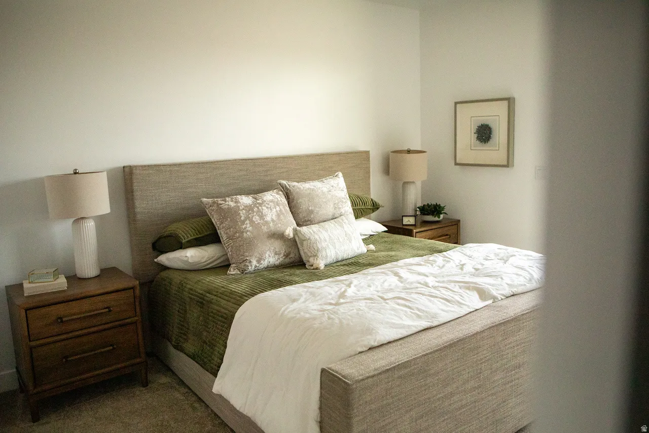 Bedroom featuring carpet flooring