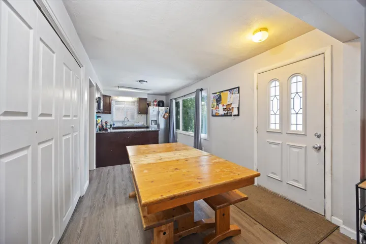 Dining room featuring light wood-type flooring