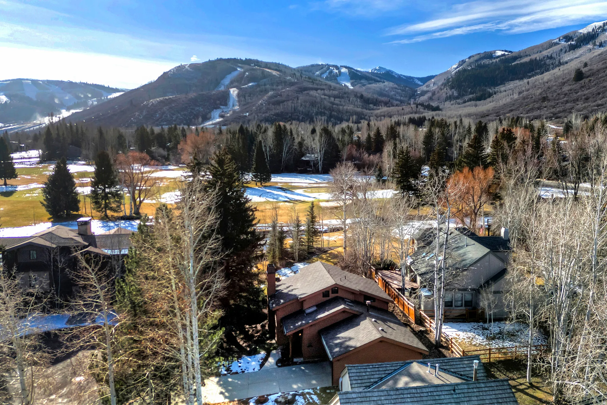 View of mountain background