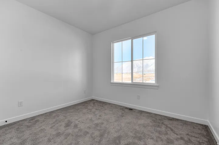 Unfurnished room featuring baseboards and carpet floors