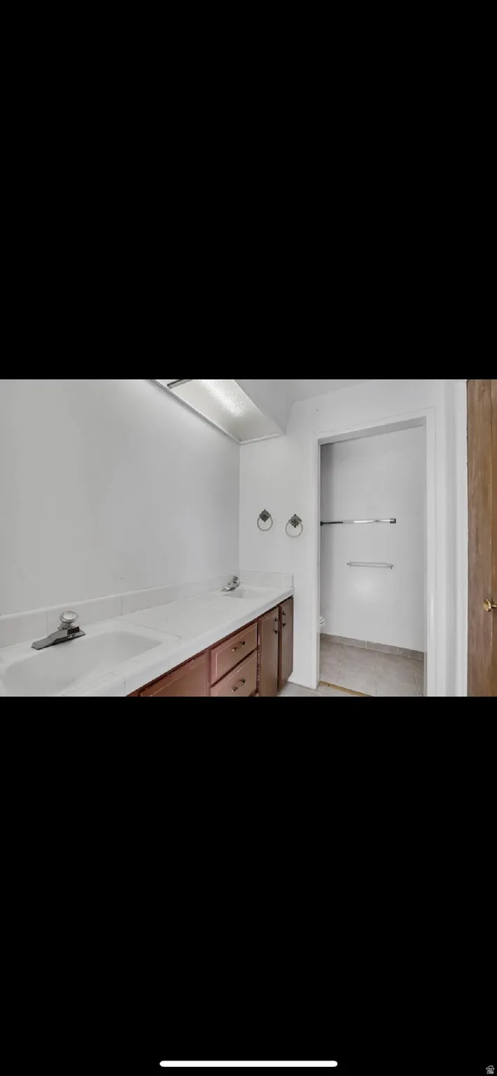 Bathroom with double vanity