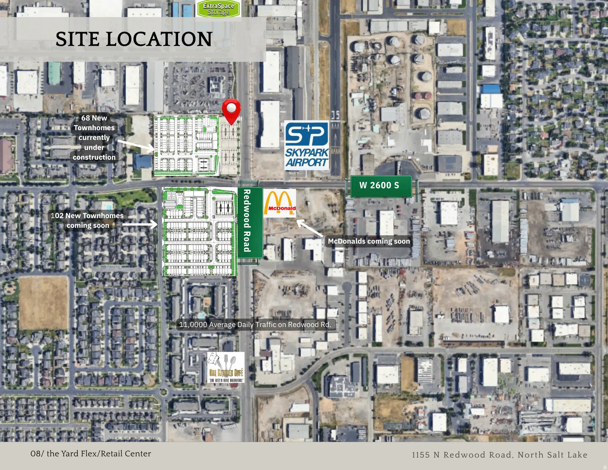 Aerial overview of property's location