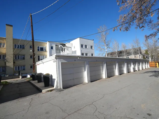 View of property with community garages