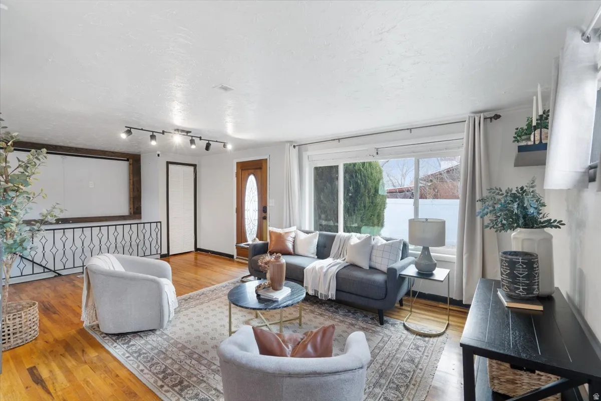 Living room with a large window for natural light