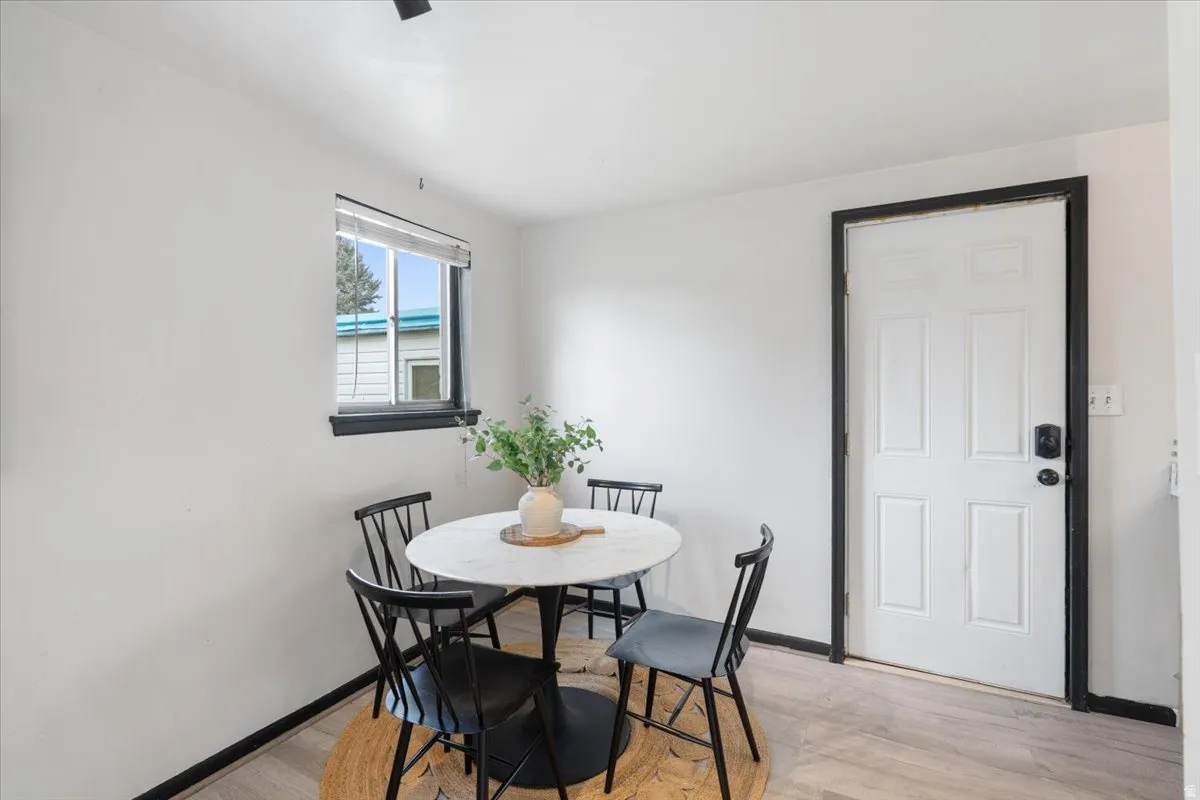 Separate dining area