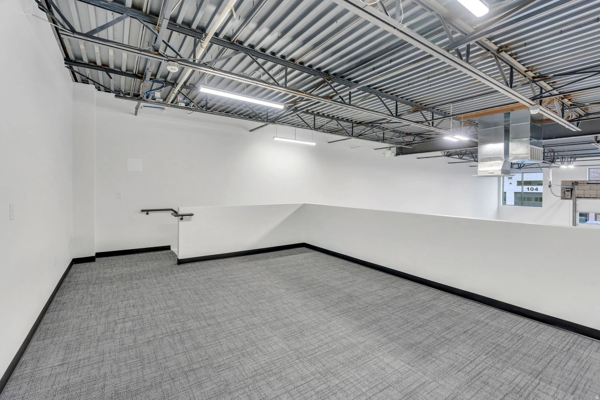 Interior space featuring baseboards