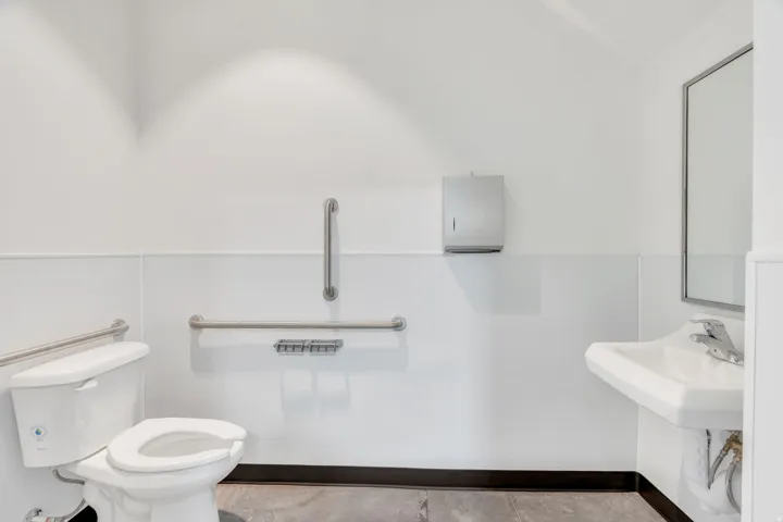 Bathroom with toilet and a sink