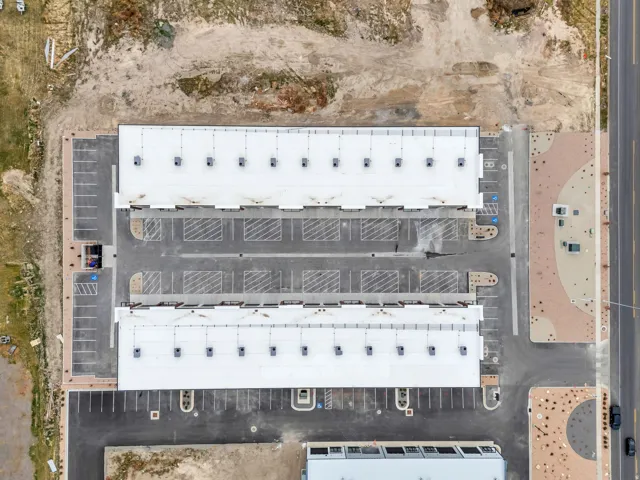 Aerial view of property's location