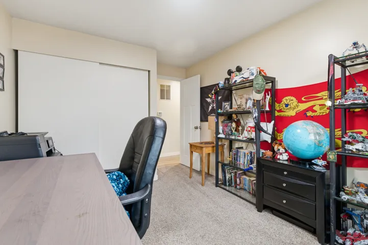 View of carpeted office space