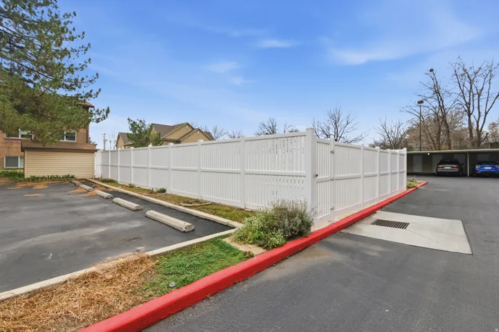 View of uncovered parking lot