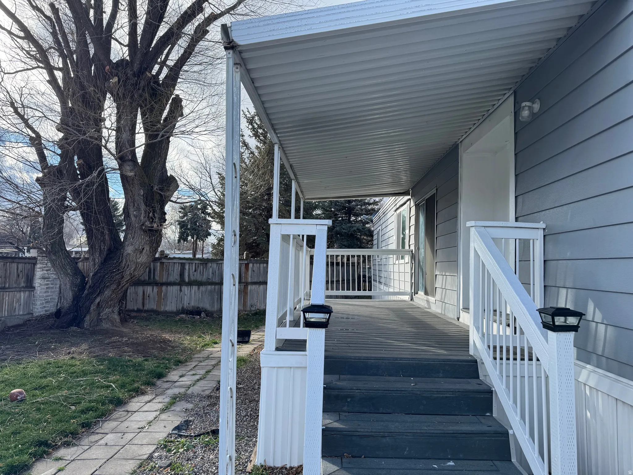 View of wooden porch