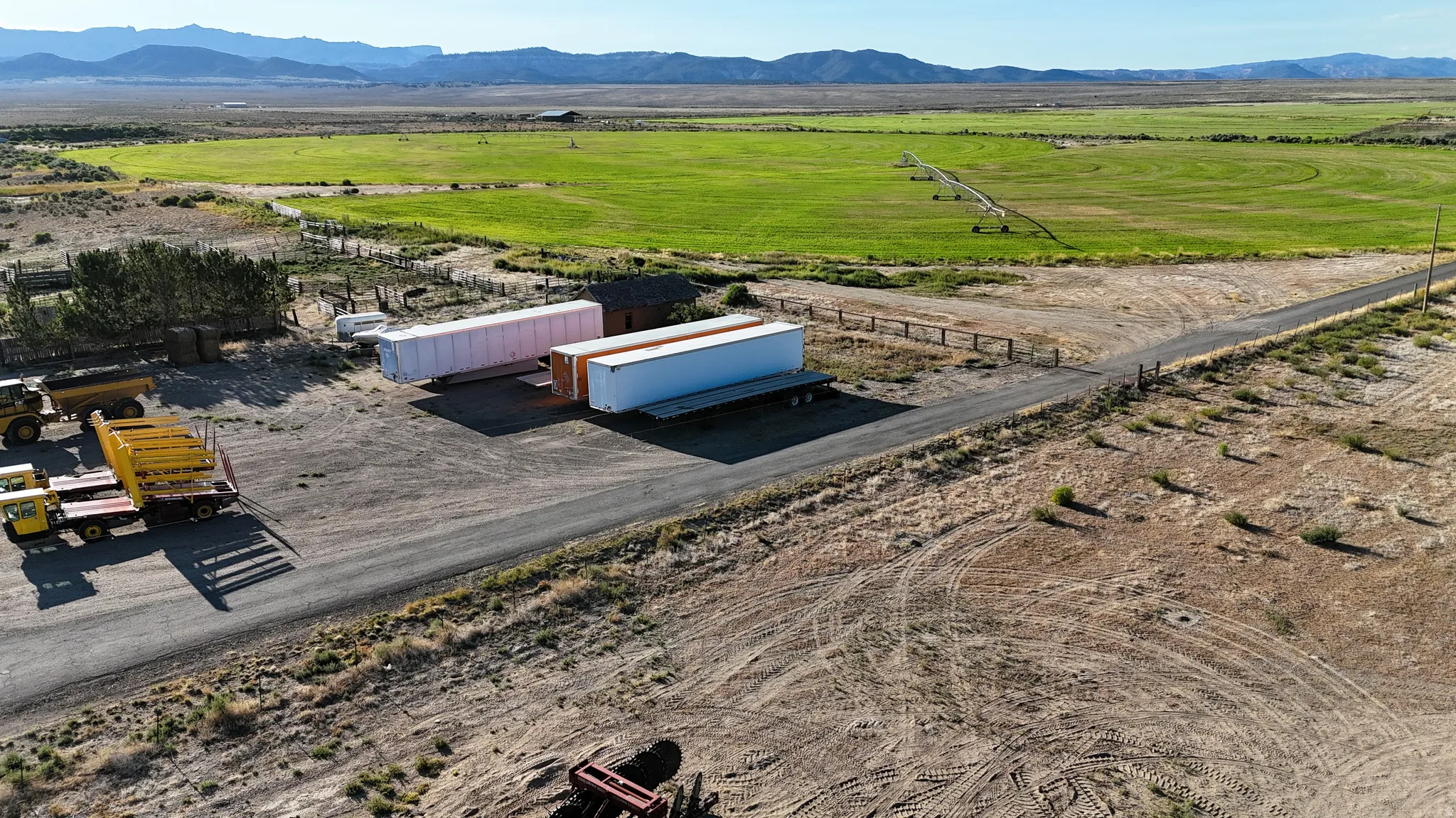 View of rural area with mountains