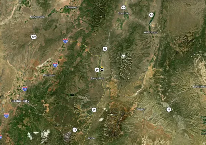 Satellite Map. Displaying geographical data and transportation infrastructure for the property's region