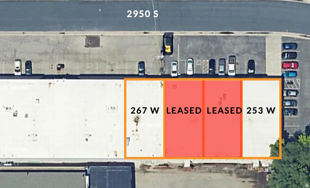 Site Plan. Illustrating property divisions and lease status for specific sections
