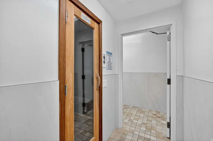 Bathroom featuring a sauna / steam room