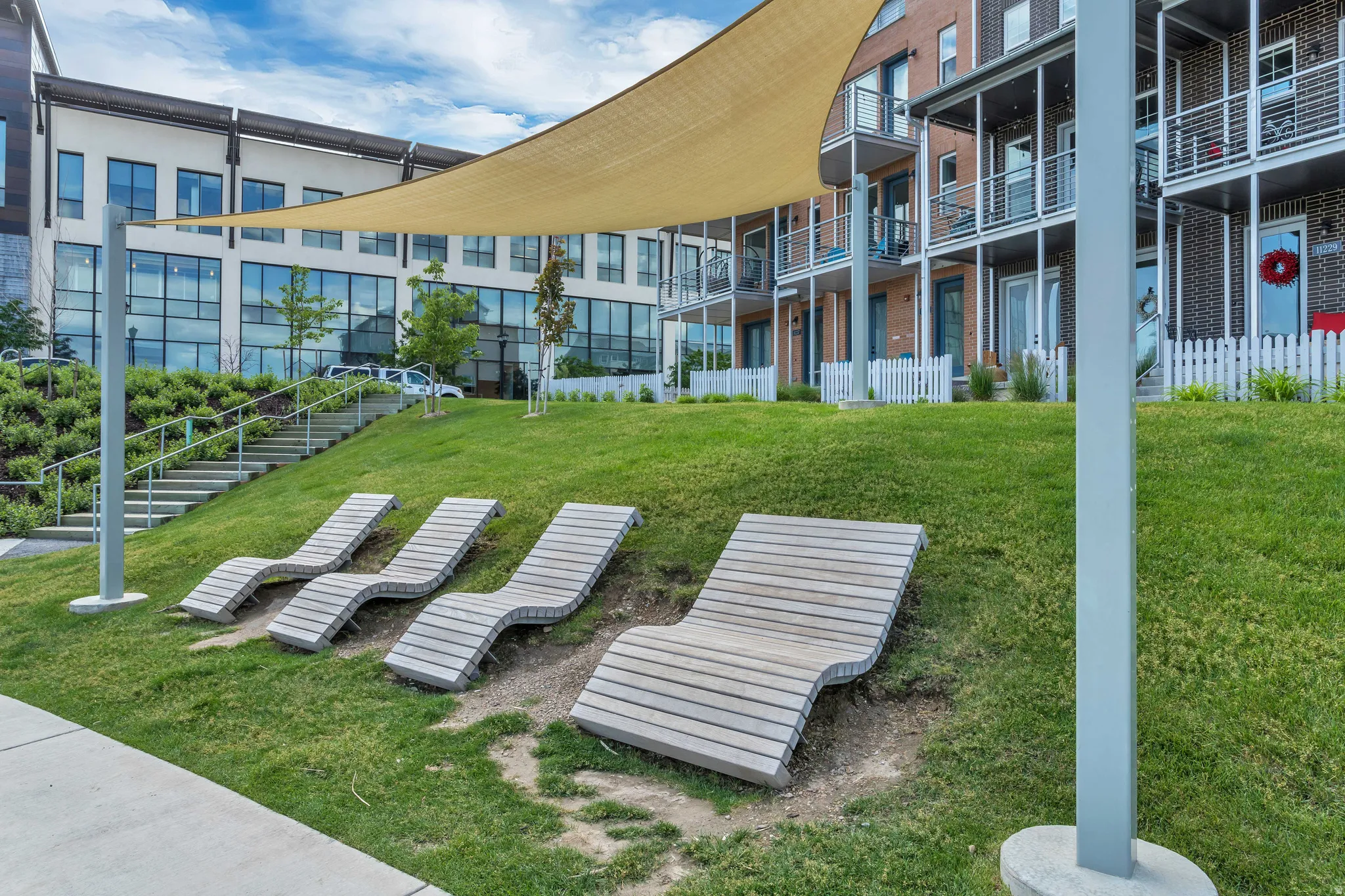 View of community with a yard