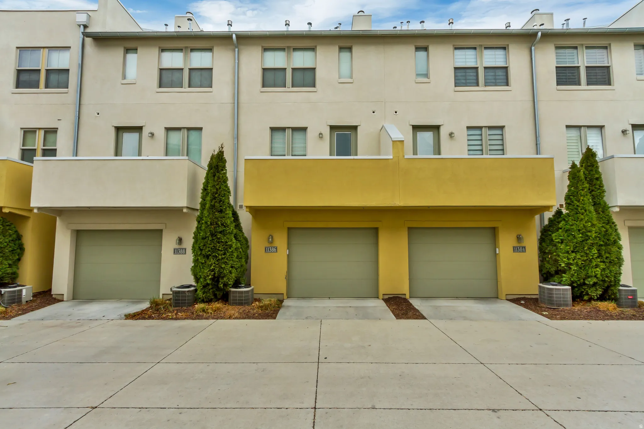 Single car garage with storage space inside