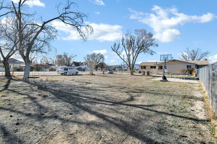 View of yard featuring a residential view