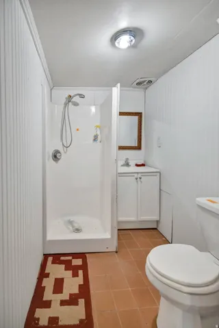 Basement bathroom