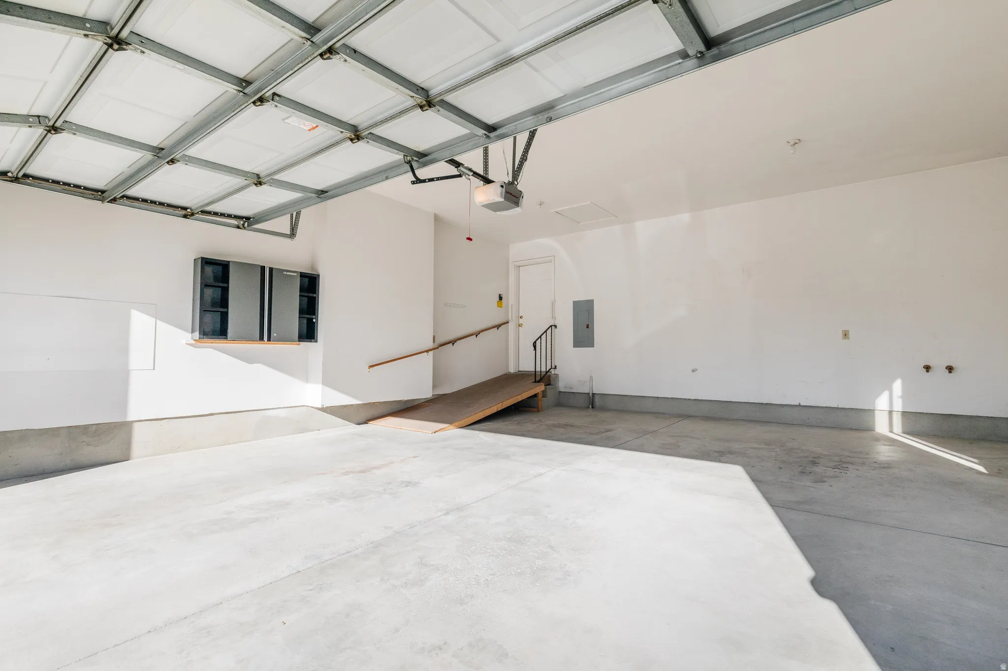 Garage with electric panel