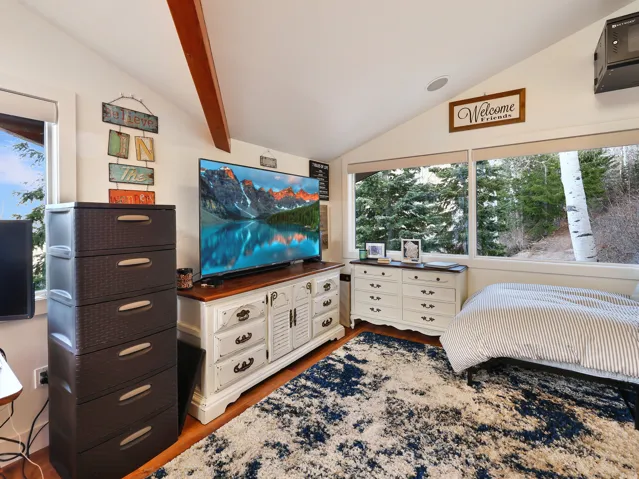 Bedroom featuring light wood finished floors