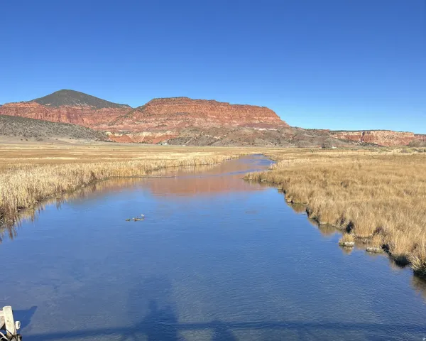 Water view with a mountain backdrop